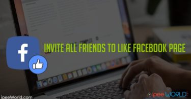 undang semua teman untuk menyukai halaman facebook
