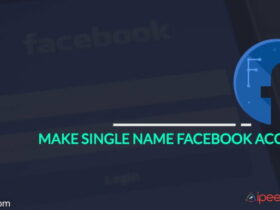 Make Single Name Facebook Account