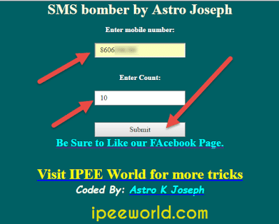 free sms bomber online