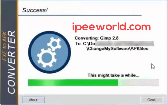 EXE To APK Converter Success