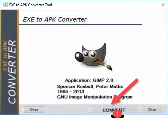 exe file convert to apk online