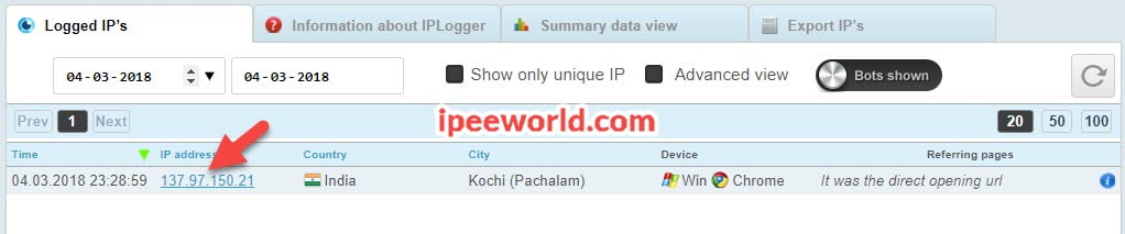 track ip address from phone number