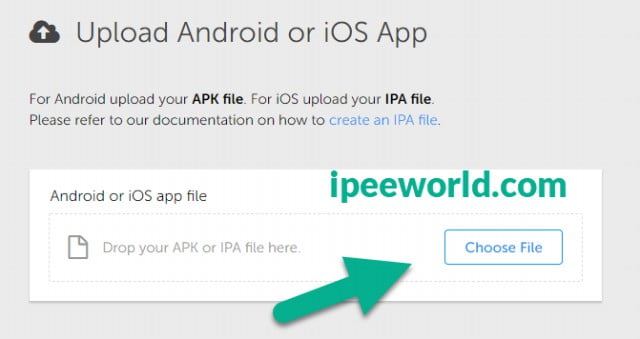 Upload the Apk file to Online Android Emulator