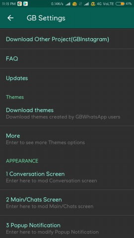 pengaturan gbwhatsapp