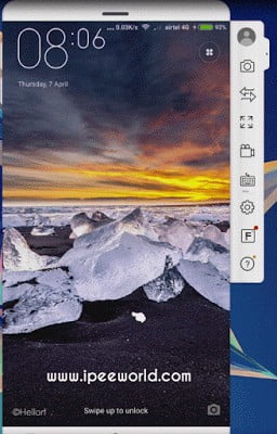 Smartphone Mirrored to PC