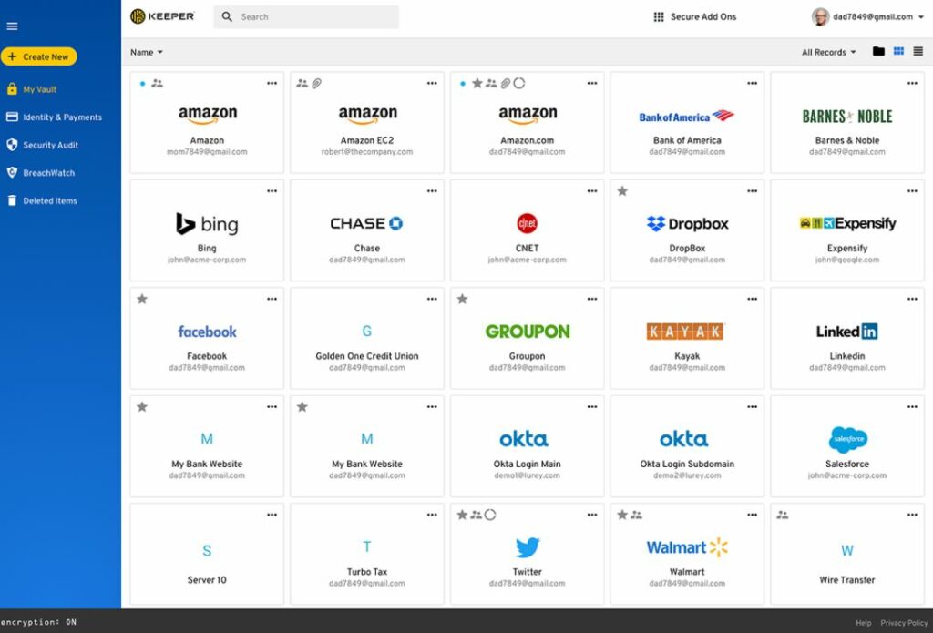 keeper password manager