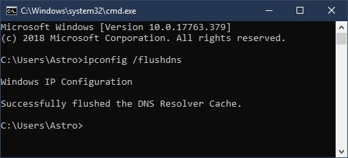 flush dns