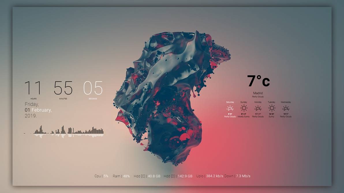 top rainmeter skins