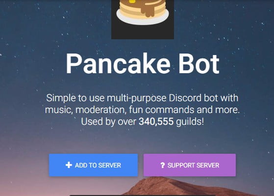 pancake bot for discord