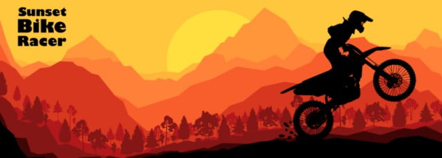 sunset bike rider browser game