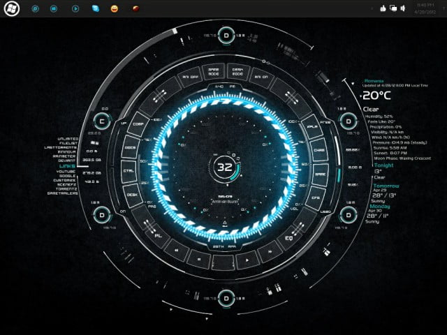 tech a rainmeter skin