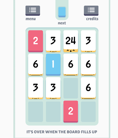 threes browser game