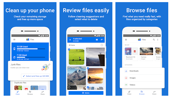 files by google features