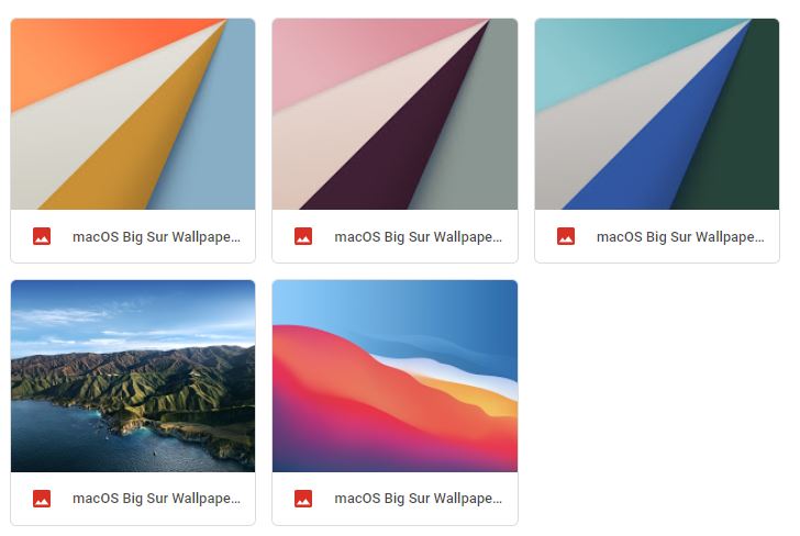 All macOS Big Sur Wallpapers