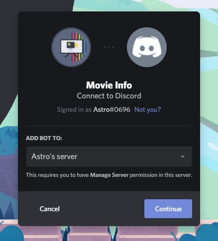 add discord bot to server