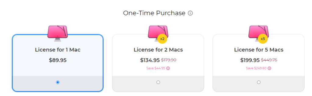 cleanmymac one time license price