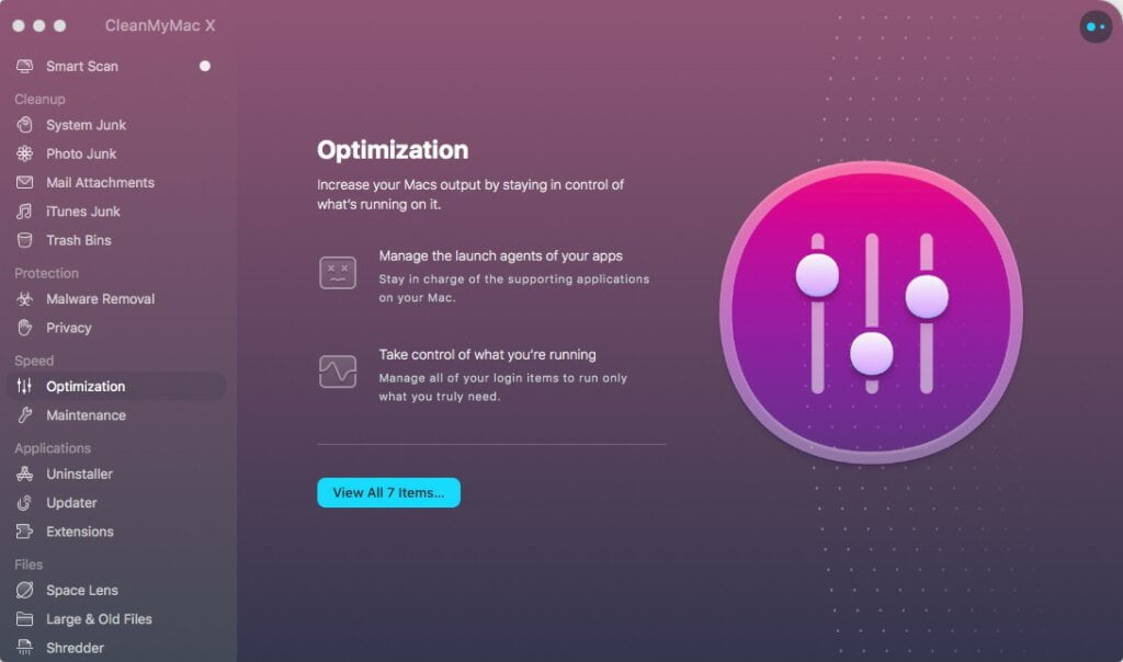 cleanmymac x optimization