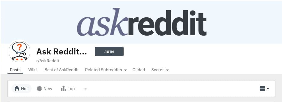 askreddit subreddit