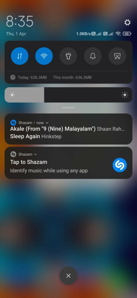 identify songs playing on smartphone itself