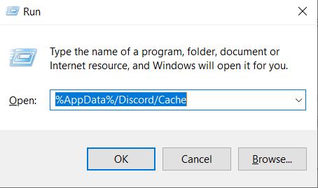 clear discord cache in windows