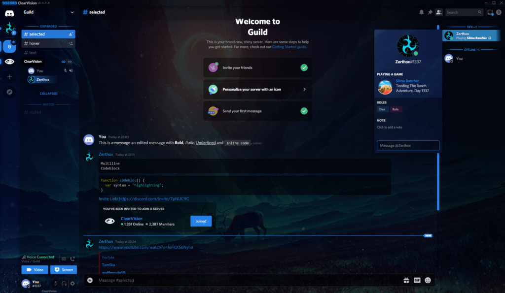 clearvision discord theme