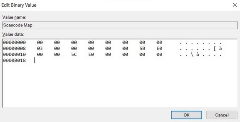 scancode map to turn off windows key