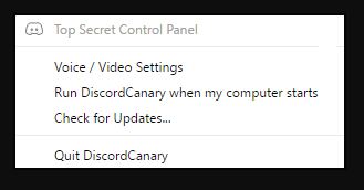 top secret control panel discord