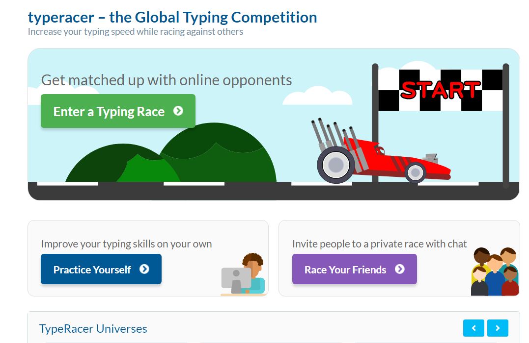 Typeracer. Typeracer Play. Typing Speed.