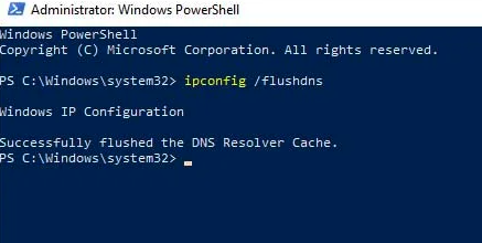 Clear DNS on Windows using PowerShell