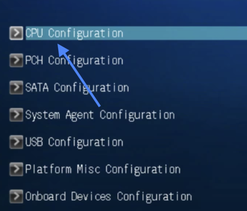 CPU Configuration