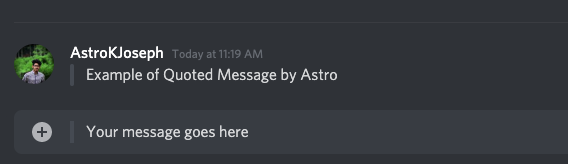 Single-line Quote on Discord