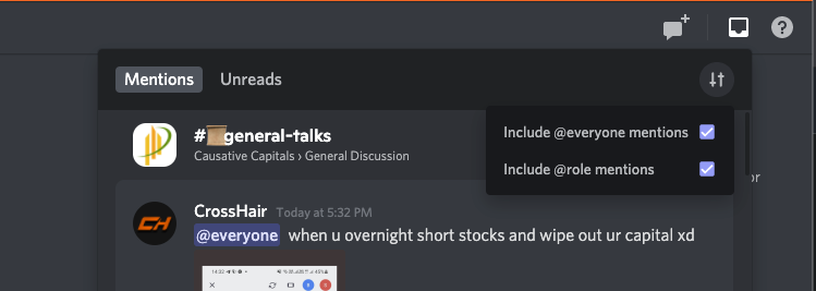Filter Discord Mentions