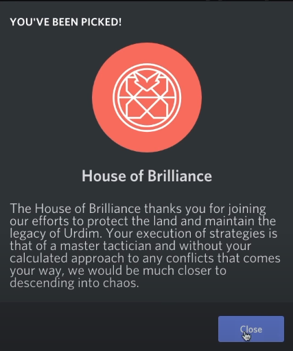 Added to House of Brilliance
