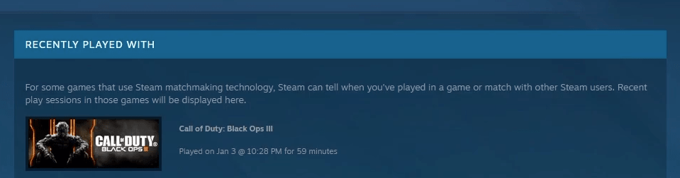 Recently Played With Friends on Steam