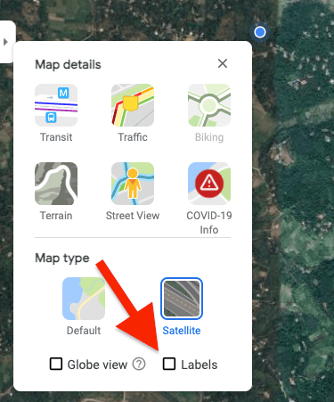 Remove All Labels on Google Maps
