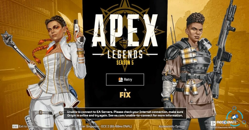 Fix Apex Legends connection error