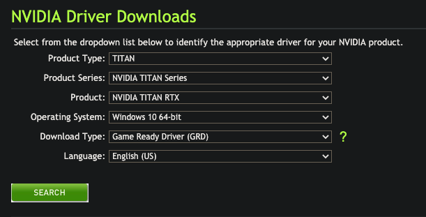 Download NVIDIA Drivers