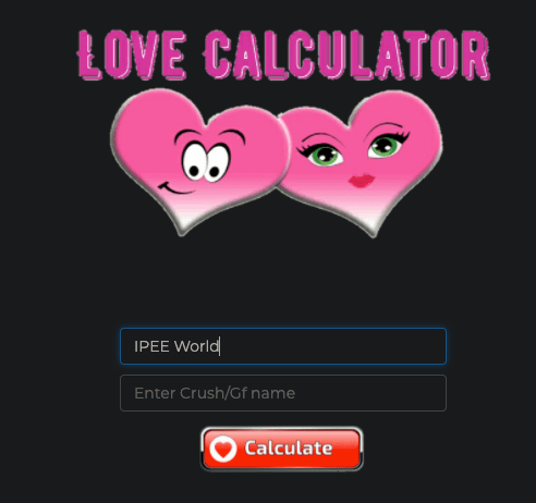 Fake Love Calculator