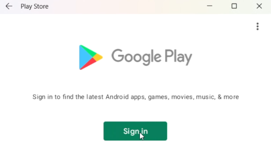 Login to Play Store