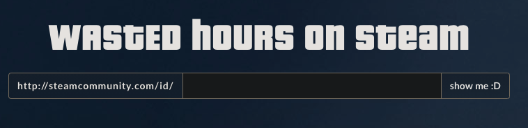 Time wasted on Steam