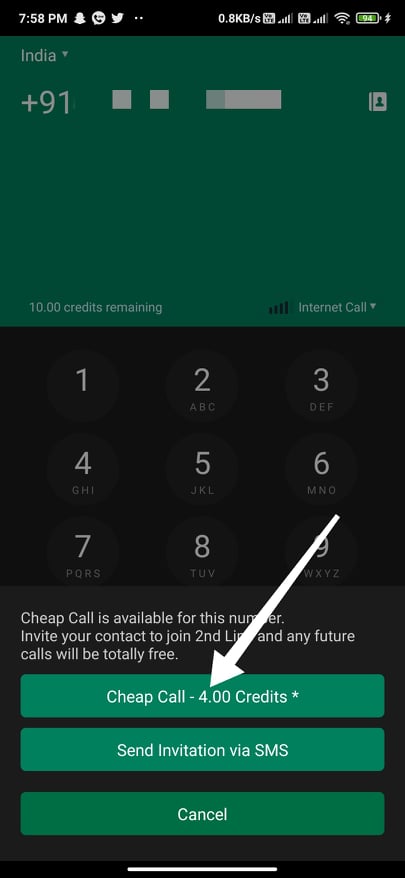 Cheap calls option