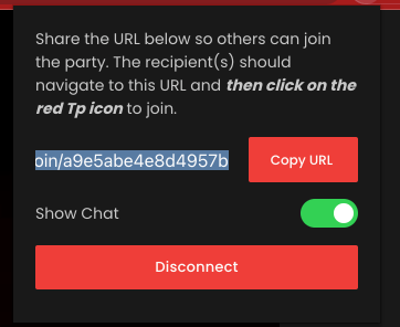 Copy Invite URL