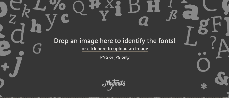 Upload image to what the font