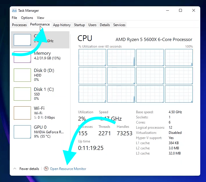 Open Resource Monitor