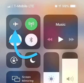 Enable/Disable Airplane Mode on iPhone