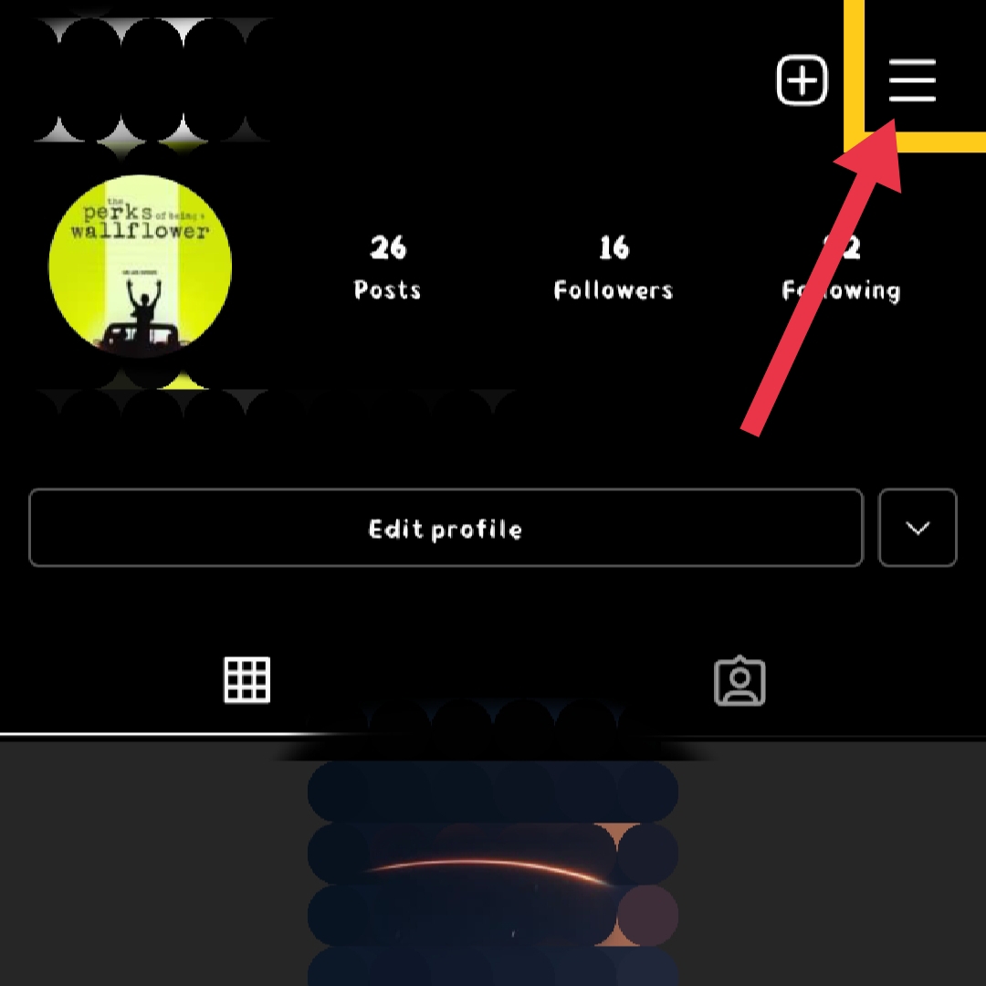 Instagram profile page 
Informative image