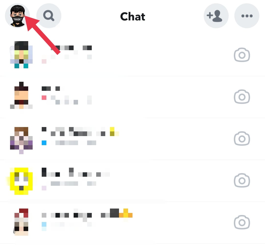 Snapchat's Chat section