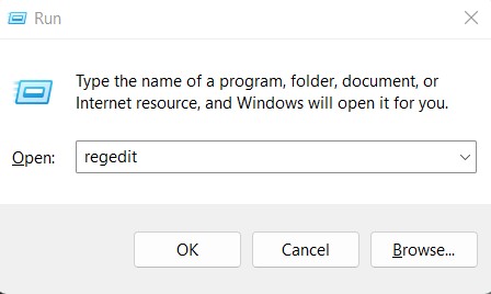 regedit for Windows 11