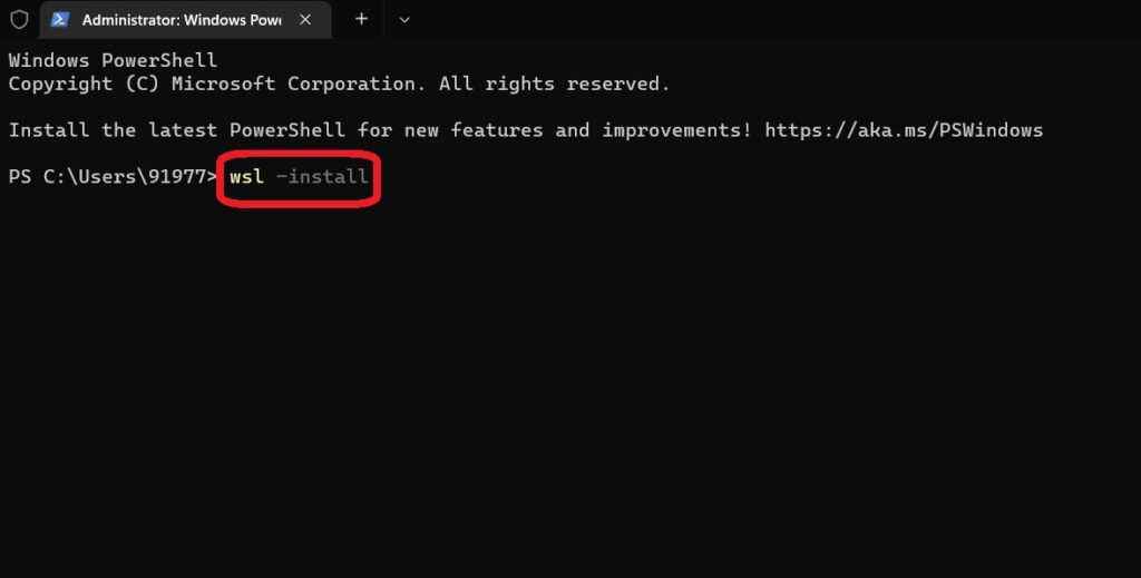 Install Linux Terminal in Windows