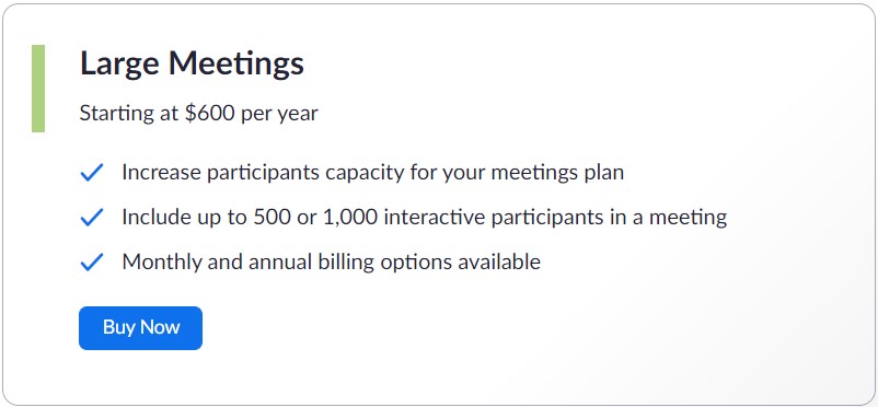 participant limit for zoom meeting